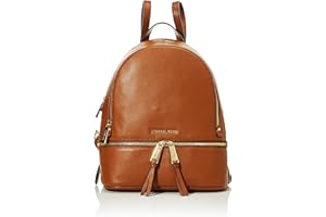 Michael Kors Rhea Zip, Sac à Dos Femme, Noir, 25x30x12 cm (B x H x T)