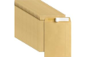 UNCLE PAUL C5 229 x 162 mm 100gsm Self Seal Pocket Envelopes, No Window, Brown Mailing, Greeting Card Invitation for School Home Office Ecommerce - Pack of 20 C5BR020