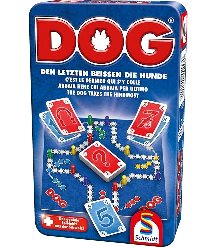 Schmidt Spiele 49412 Dog – Gioco Da Tavolo In Legno Con Personaggi Extra Grandi, Per 2-4 Giocatori, Da 8 Anni