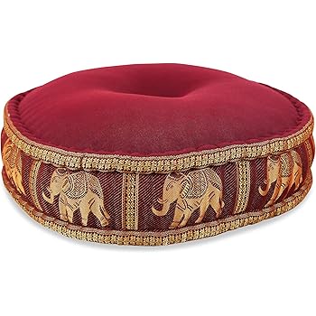 livasia Bodensitzkissen, Meditationskissen, Yogakissen, Kapok