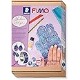 STAEDTLER 8025 HTC4 FIMO Oven-Hardening Polymer Modelling Clay - How-to-Create-Set, Abalone Design (Pack of 9 Pieces Including FIMO Soft Blocks and Accessories)