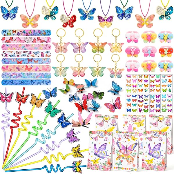 TARKDAK Vlinder sleutelhangers 10 stuks voor dames - handtas engel gastgeschenk communie, bruiloft, Kerstmis, vormsel, doopcadeau