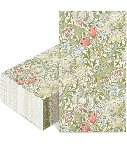 Strawberry Thief Crimson Teflon Coated Wipe Clean Tablcloth - View #9