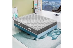 MATERASSI E DOGHE Materassiedoghe - Materasso Memory | Alto 20 25 30 cm | Ortopedico Medio Rigido | Sistema di Alleviamento dei Punti di Pressione (Altezza 25 cm, 140x190 cm)