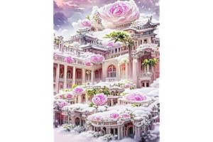 SMYJDMM Diamond Painting, Burg Diamant Painting Bilder, DIY Diamant Kits Erwachsene Full Malen nach Zahlen, für Wohnzimmer Schlafzimmer Büro Wand Décor 30x40cm