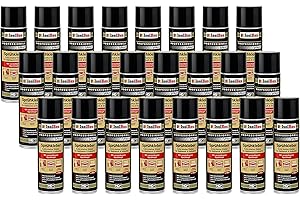 Isolbau Lot de 24 flacons de colle en spray 500 ml – Colle extra forte pour bricolage et industrie – Spray adhésif pour mousse, bois, tissu, cuir, feutre, etc