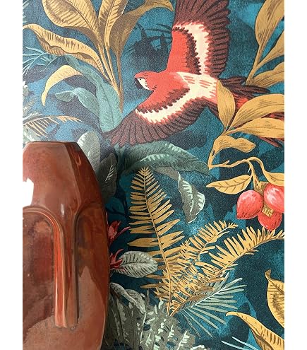 Carta Da Parati Floreale Vintage LACHEERY Nero E Oro: Adesiva 44.5x200 Cm, Resistente All'acqua, Per Camera E Mobili