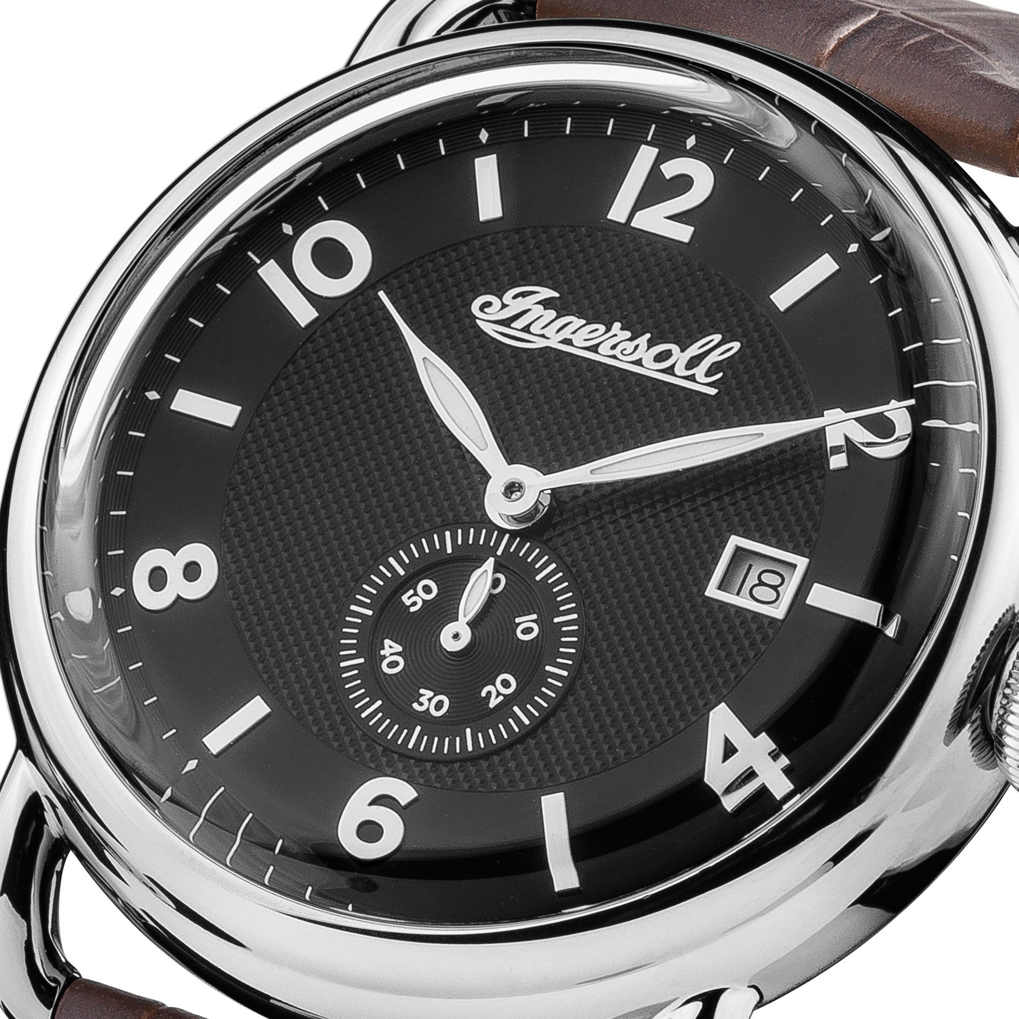 Ingersoll Herren Analog Quarz Uhr mit Leder Armband I00801 – Bild 3