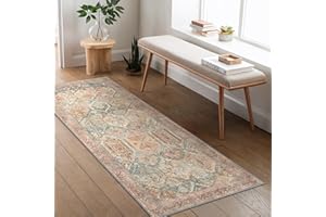BEIMO Tapis Salon Vintage, Tapis Couloir, Tapis Chambre, Tapis Cuisine, Tapis Lavable en Machine, Grand Tapis Salon Antidérapant, Brique, 60x150cm