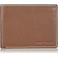 Perry Ellis Men's Portfolio Slim Bi-fold with Contrast Stitch RFID Wallet