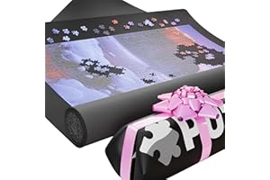 Puzzlup Puzzlematte bis 3000 Teile - 95 x 150 cm - Premium Puzzle Rolle für 500, 1000, 1500, 2000 und 3000 Teile - In Sekunden zusammenrollen - Puzzle Matte Rolle mit Öko-Verpackung
