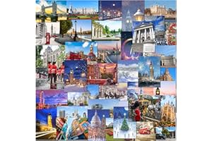 Olivia Samuel 40 x London Postcards Mixed Multipack from Iconic London Landmarks with a mix of photographic and illustrated designs. Printed in the UK on thick 300gsm eco friendly card.