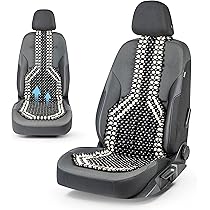 Coprisedile Auto Cora Comfortrolli Deluxe Con Sfere Massaggianti Legno - Nero