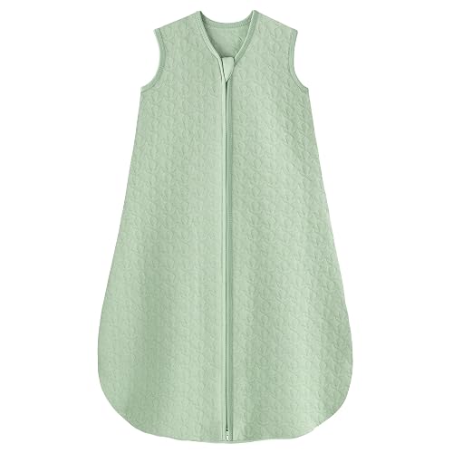 Unnivoll Baby Sleeping Bag 1.0 Tog Baby Sleeping Bag 0-6 Months Summer Sleeping Bag 67 cm for Boys Girls Newborn Green