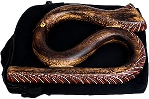 MIENLOCO Didgeridoo S forme ronde voyage voyage musique didgebox sac spirale (DS3)