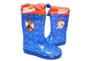 Requeteguay Urban RU Stivali da Acqua Paw Patrol per Bambini | Stivali da Acqua Paw Patrol Chase e Marshall | Stivali da Paw Patrol con suola antiscivolo e chiusura con coulisse