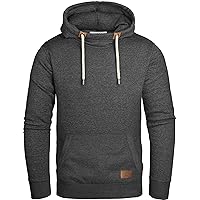 Grin&Bear Hoodie GEC703 Sweatjack voor heren, Zwart, XL Grin&Bear Hoodie GEC703 Sweatjack voor heren, Zwart, XL