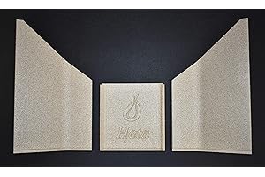 ‎KAMINXPERT Feuerraumauskleidung für Heta Scan-Line 500 Kaminöfen - Vermiculite - 3-teilig