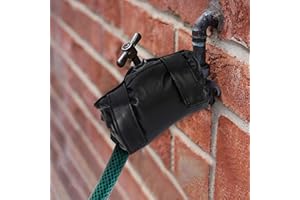 BLOSTM Wasserhahn Abdeckung Winter - 2er-Pack Frostschutz Wasserhahn Aussen, Langlebiger, Wetterfester Kunststoff Garten-Frostsicherer Außenwasserhahn - Wasserhahn-Isolierjacke (Schwarz) - 2 Stück