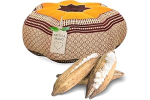 livasia | Cuscino zafu | Cuscino da Meditazione | Cuscino Yoga| Cuscino Relax | Cuscino da Pavimento Imbottito in kapok
