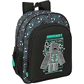 MINECRAFT SCREEN &ndash; Children's School Backpack, Adaptable to Trolley, Ideal for School Ages, Comfortable and Versatile, Qualit