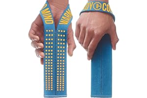 ‎WARM BODY COLD MIND WARM BODY COLD MIND V1 Lifting Straps für Olympisches Gewichtheben - Zughilfen für Krafttraining, Fitness Bodybuilding, Wrist Wraps, Weightlifting, Crossfit, Gym Kreuzheben Gurte
