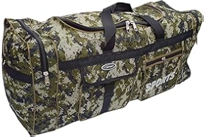 P.I.SPORT N.Y. Grand Sac de Sport XL de 110L. Valise pour Sport, Gym, Voyage, Camping, Rangement. Etanche (militaire69)