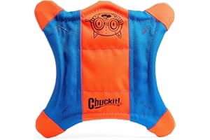 CHUCKIT! Chuckit Flying Squirrel Frisbee Flottant/Planant un Jouet Polyvalent pour Chien Taille S