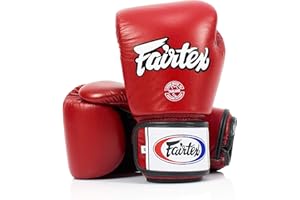 Fairtex BGV1BR Muay Thai Boxhandschuhe Atmungsaktiv für Männer, Frauen, Kinder | MMA, Kickboxen, Fitnessstudio, Training | Hochwertige, leichte & stoßdämpfende Boxhandschuhe