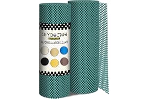 DIY Doctor 2 Rollos de Base Antideslizante Alfombra - 190 x 30cm Alfombra Antideslizante - Malla Antideslizante para Alfombras - Base Antideslizante para Alfombras - como Base para Cajones - Verde
