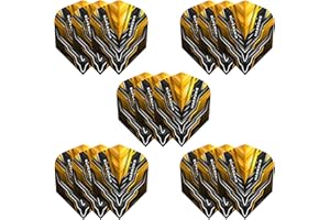 ‎HARROWS Harrows Supergrip Ultra Flights | Set mit 5 hochwertigen extra starken Dart-Flight-Taschen (15 Flights)