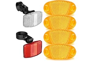 Zeawavsl Speichenreflektor Und Lichtclip-Set – 6-Teiliges Katzenaugen-Fahrrad FüR Kinder, Fahrrad-Reflektor Vorne Und Hinten – Geeignet FüR RennräDer, Mountainbikes, E-Bikes