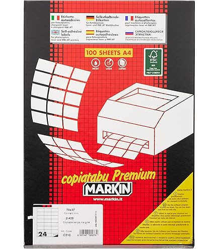 HERMA 4457 Etichette Universali DIN A4, Set Di 14 (105 X 48 - Foto 11