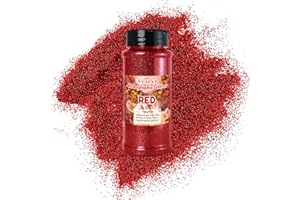 ASLANKA 140g Paillettes Fines, Paillettes pour Visage Brillante pour Décoration pour Créatifs, Maquillage, Corps, Résine époxy - Rouge