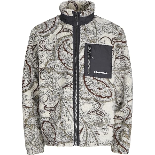 JACK & JONES Heren Jjesoho Teddy Jacket Noos, Stormy Weather, L, stormy weather, L