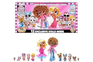 L.O.L. Surprise! OMG Movie Magic Studios - Descubre más de 70 sorpresas, Incluidas 12 muñecas, 4 escenarios, Accesorios y más - Paquete Reutilizable - Coleccionable - para niños a Partir de 4 años