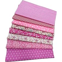 Morbuy Tissu Couture, Série Fleurs Des Champs Tissus DIY 8 Pièces Coton