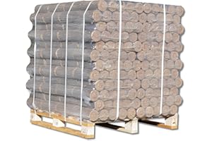 ENERGIE KIENBACHER Mattonelle in legno Nestro bricchette in legno duro da 500 kg, per il riscaldamento a combustibile ecologico, 50 x 10 kg