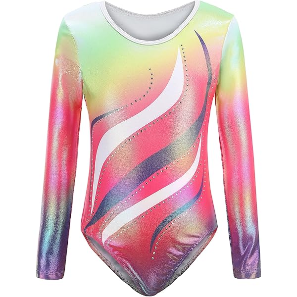 Zaldita Enfant Fille Gymnastique Justaucorps De Sport Manche Longue