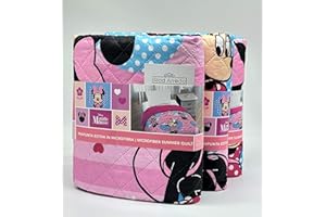 Riad Arredo Trapuntino Singolo Primaverile Estivo Disney Morbida Microfibra - Copriletto Trapuntato Leggero Bambini (Minnie Topolina)