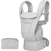 Omni Deluxe Cotton (Pearl Grey) 4 Farklı Taşıma Pozisyonlu Ergonomik Kanguru, 0-4 Yaş Yeni Doğan