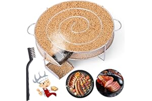 LIHAO Générateur de Fumée Froide pour Fumoir Fumage Viande Poisson avec Brosse Nettoyage Grille Barbecue