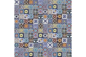 Cerames Piastrelle Mosaico Messicane Tonito – 120 ceramiche mattonelle messicane decorative per bagno, doccia, scale, parete posteriore della cucina | Tessere mosaico ceramica 5x5 cm