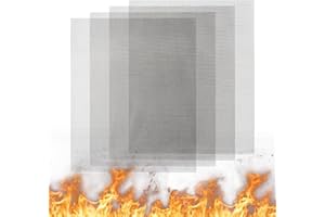 NIEITRK Grille Barbecue,Tapis De Cuisson Barbecue,Tapis Cuisson Barbecue,Grille Barbecue Découpable,Caillebotis Metal,Petite Grille Barbecue Anti-Adhésif Réutilisable,Grille Yaourtiere,Barbecue Accessoires