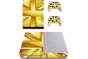 the grafix studio Gold Union Jack Sticker/Skin xbox one s Console & Remote controller stickers, xbs11