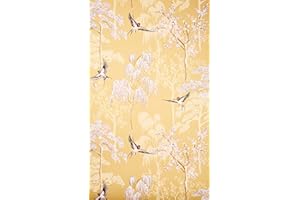 Arthouse Japanese Garden Ochre Wallpaper for Living Spaces & Feature Walls, 53 cm x 10.05 m Roll, 908002