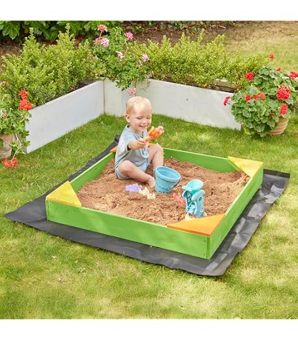 Bac A Sable Enfant Exterieur Paradiso Toys – T00752 – Jeu De Plein Air – Coquille Bleue 1 Heure Dehors Toute L'année