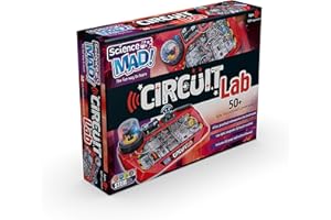 Science Mad Circuit Lab For Kids - Learn About An Introduction to Electronic Circuits With 50+ Safe, Educational Experiments - Includes Light, Magnetic and Touch Control, 8+ Years