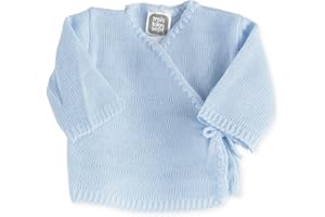 Trois Kilos Sept Brassière Bébé en Tricot Bleu Ciel