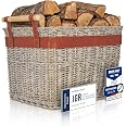 OAKAGE® Holzkorb Für Kaminholz Groß Schmutzabwei Produktbild-Vorschau 4
